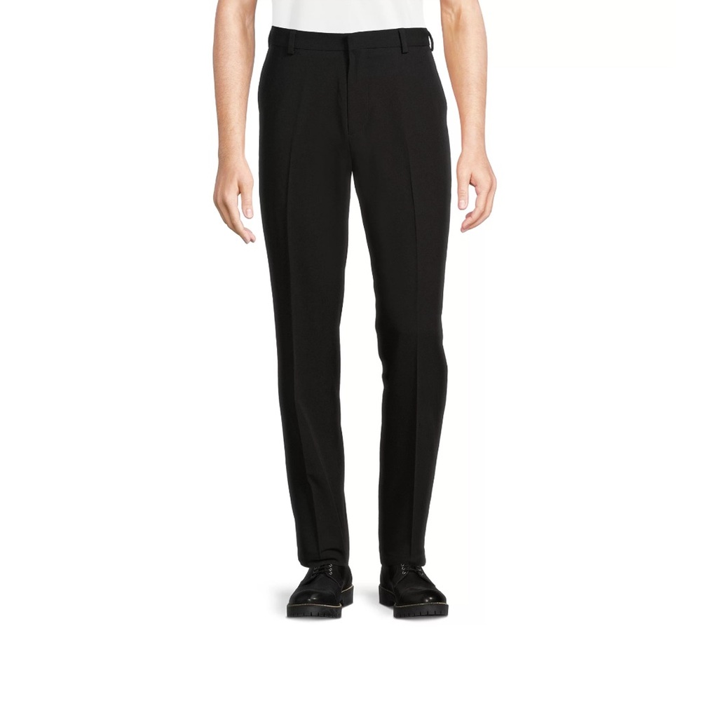 George men’s slim fit Flat Front comfort stretch Dress pants